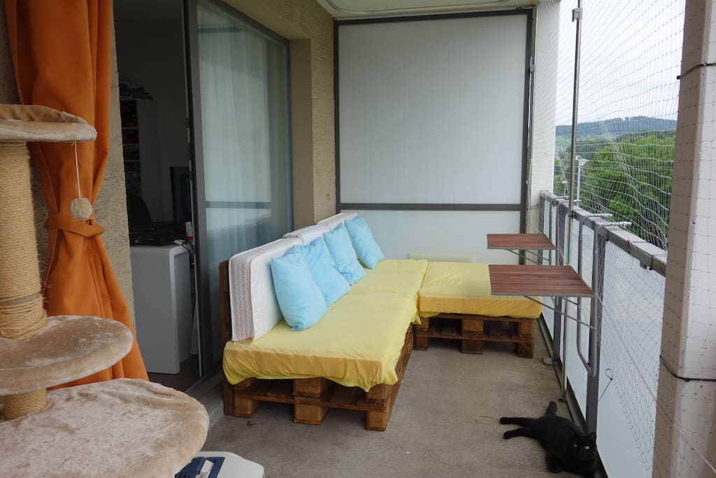 lounge on the balcony