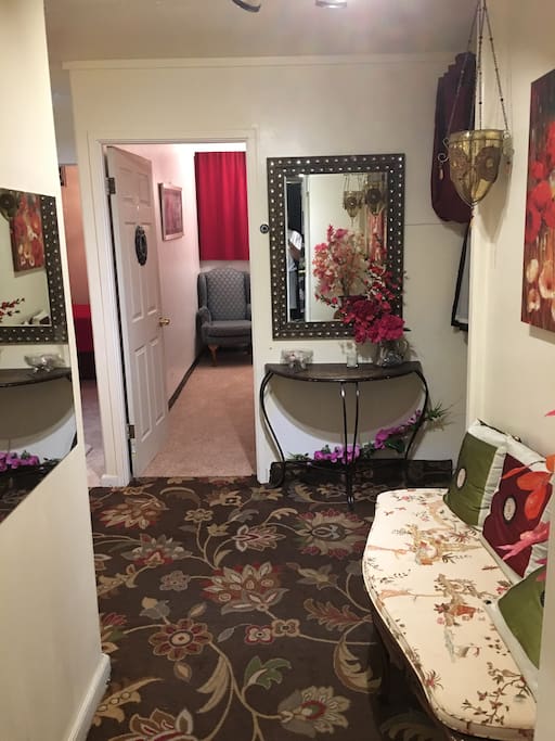 Entrance straight to the room.