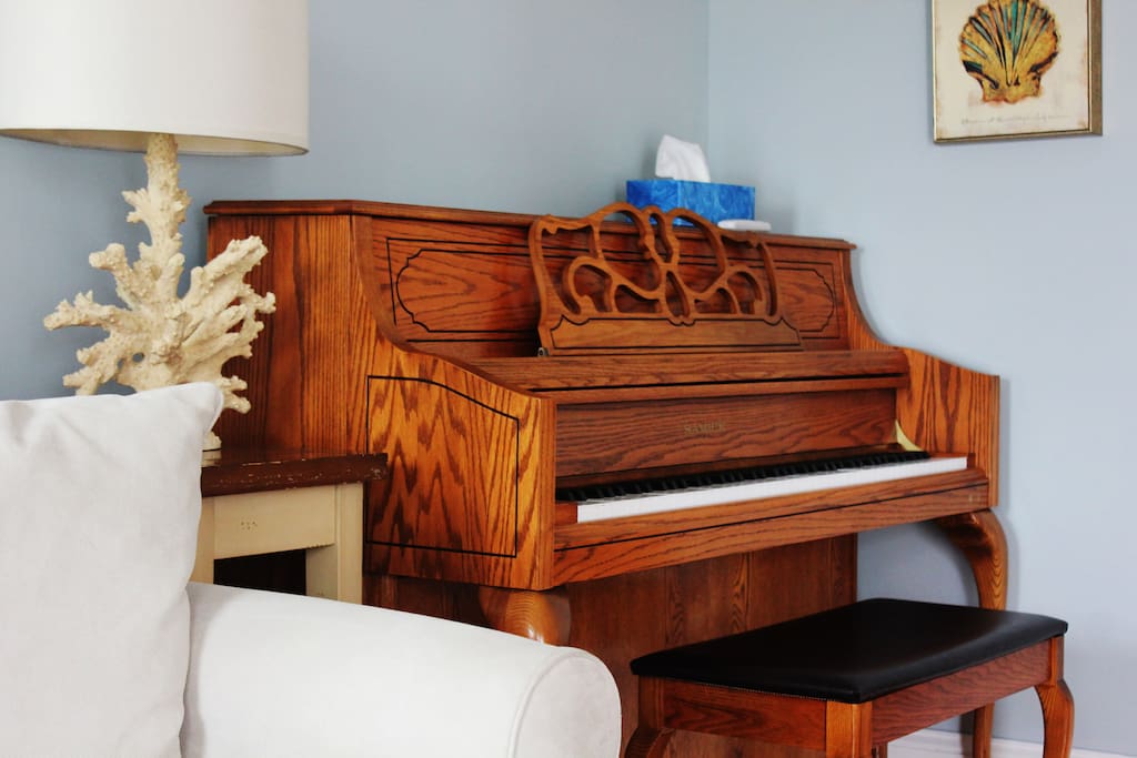 Just moved in an upright piano in the living room