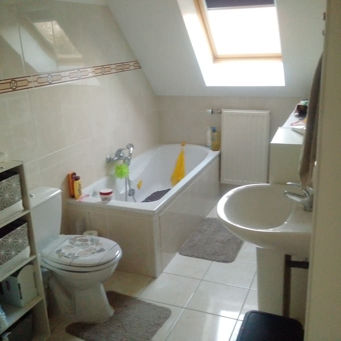 Salle de bain accessible aux voyageurs.