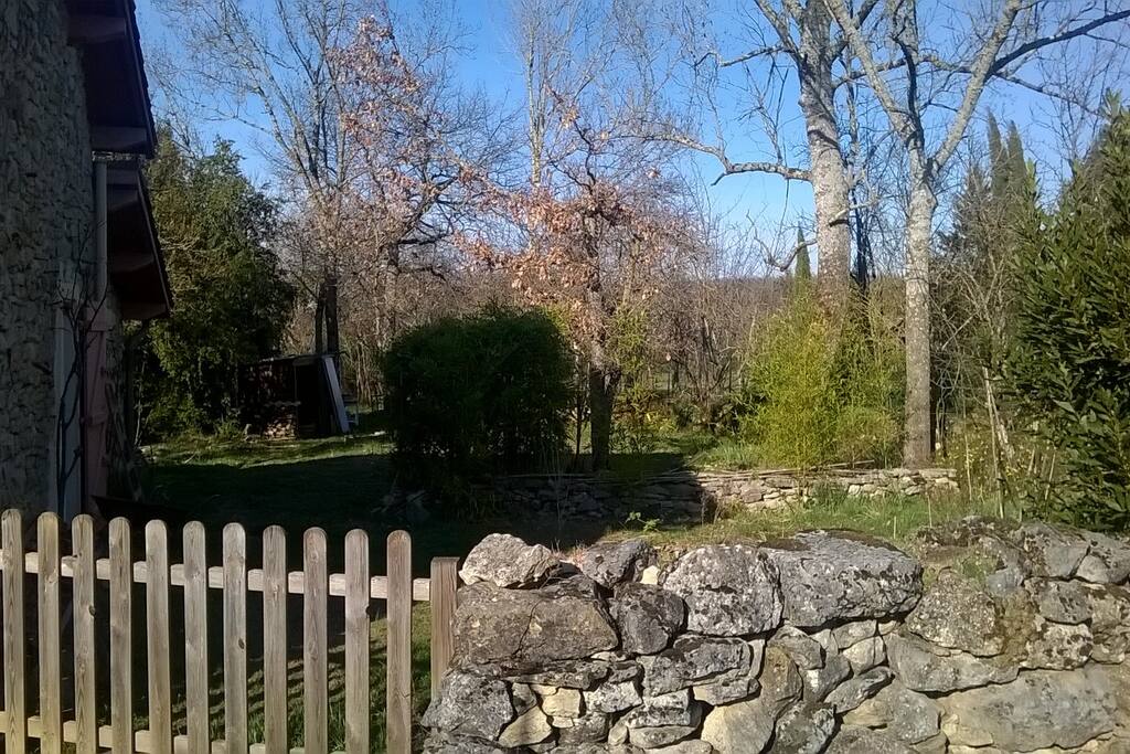 Jardin boisé
