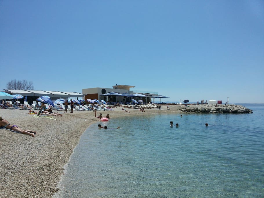 Žnjan, beach near the apartment