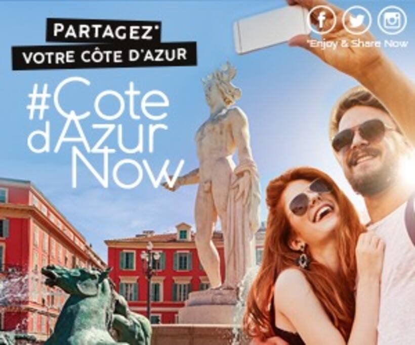 Partagez vos plus belles photos avec le hashtag #CotedAzurNow
Share your