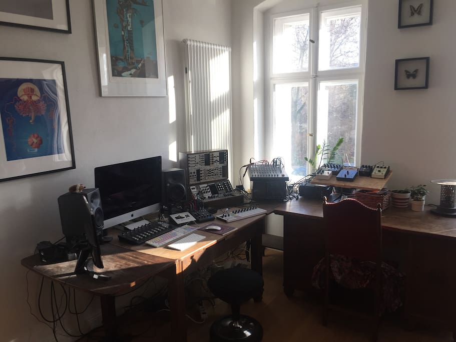 my working desk (will be cleaner bevore you arrive ;)