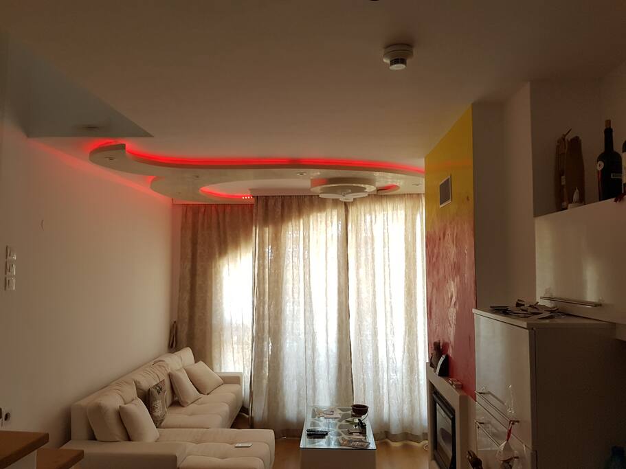 Living Room Red Lightning