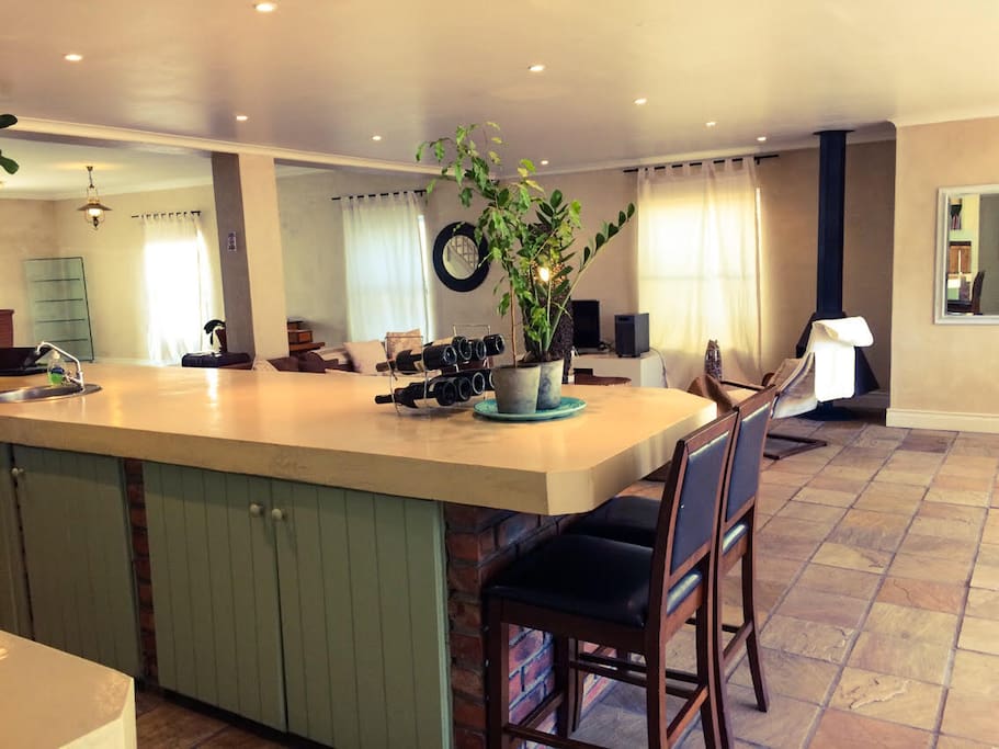 open plan kitchen