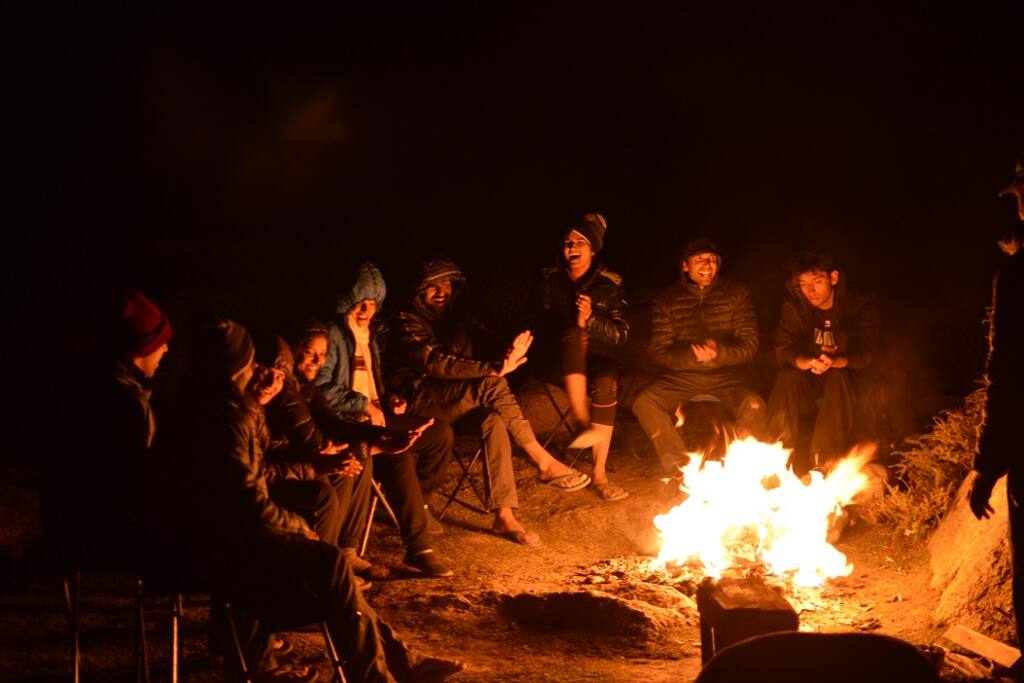 Cold night & warm fire for unforgettable night.