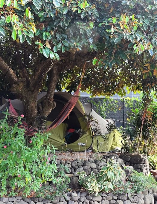 Camping in paradise