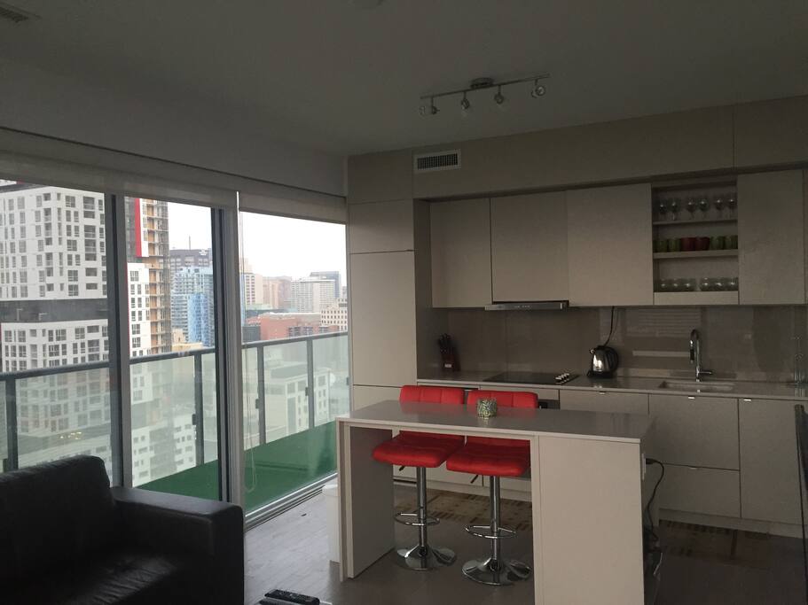 Kitchen and bar