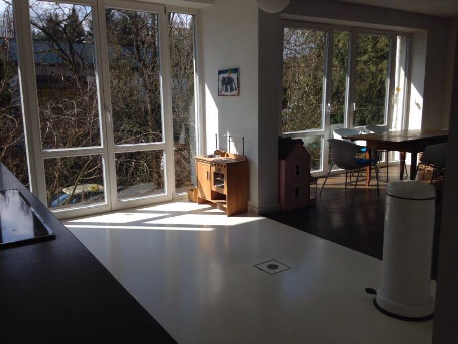 Offene Küche zum Wohnzimmer