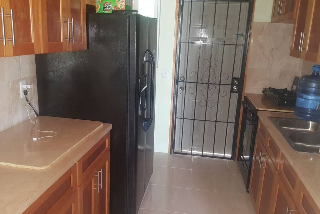 Screen doors for protection and beautiful Island Breeze.