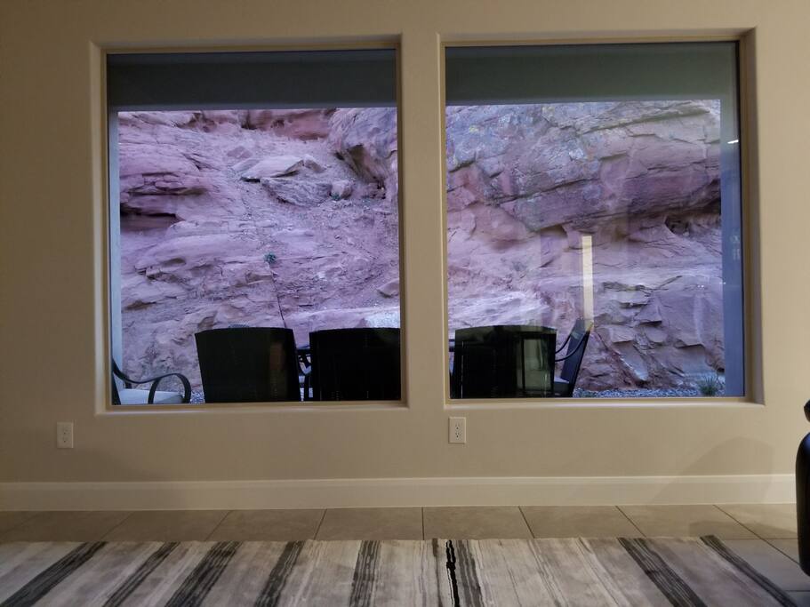 great room looking out to the back yard