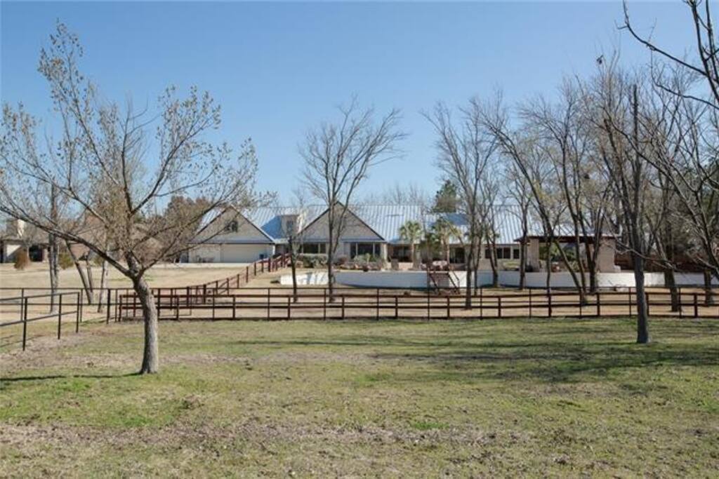View from property to back of house