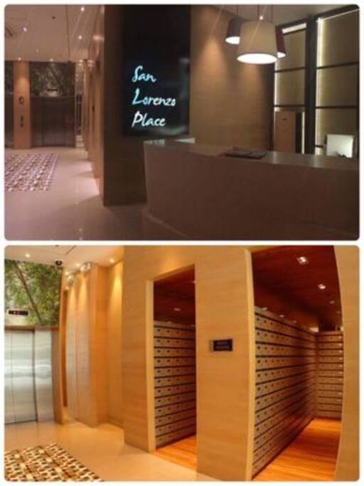 Lobby and Mailbox at San Lorenzo Place