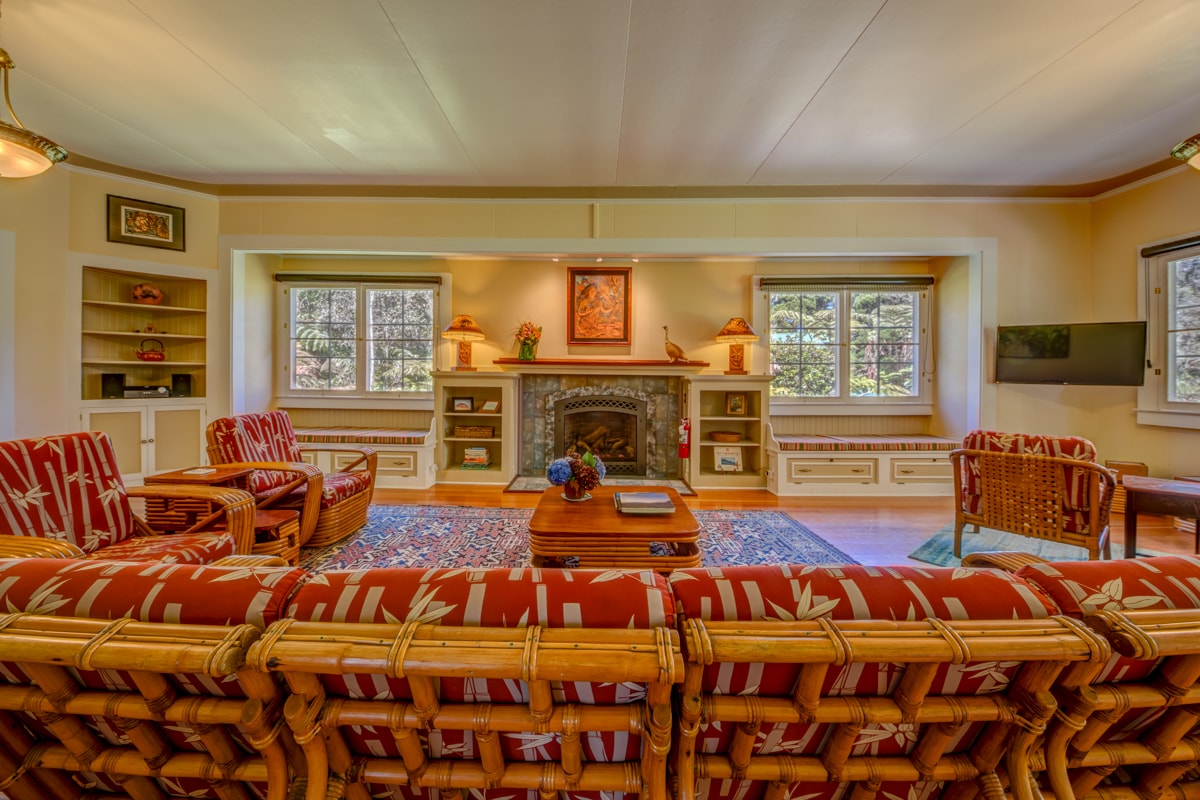 Enjoy the large living room with gas fireplace.