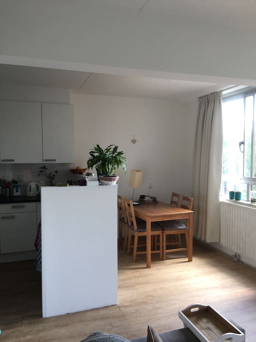 The eating area