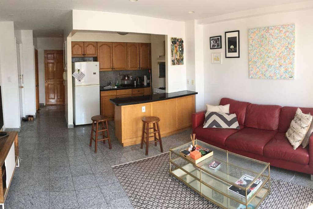 Living room/ open kitchen