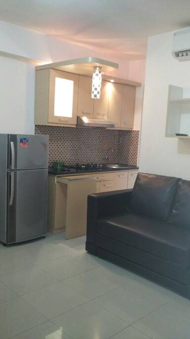 Modern Kitchen with Sofa