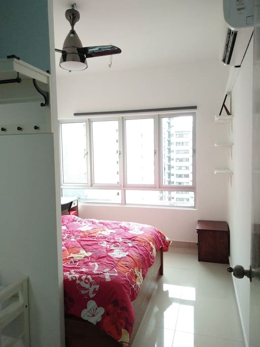 Master bedroom with air conditioning