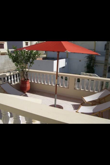Solarium de la chambre 1 à l'étage