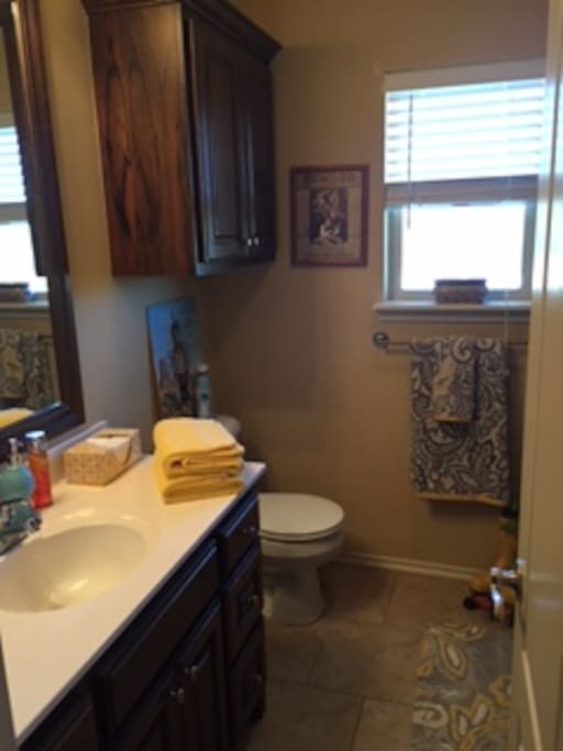 Your bathroom- Plenty of towels and toiletries