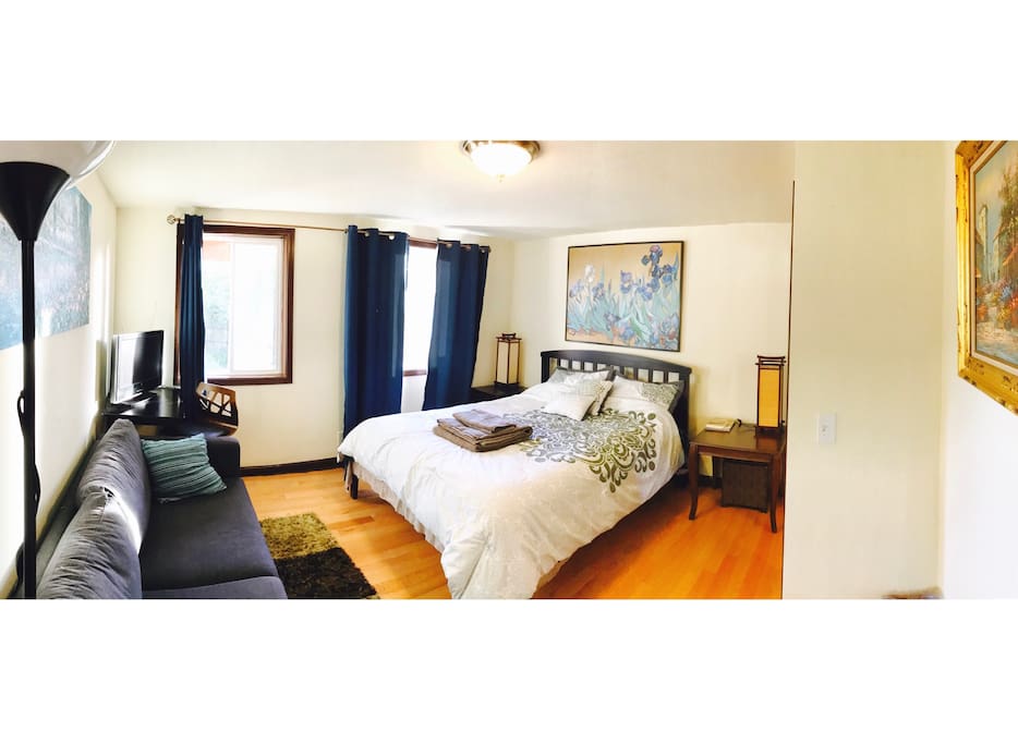 Bedroom #2: spacious and full of sunshine