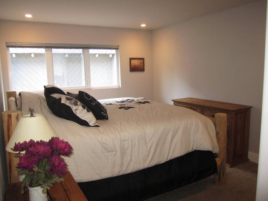 Master bedroom with king bed