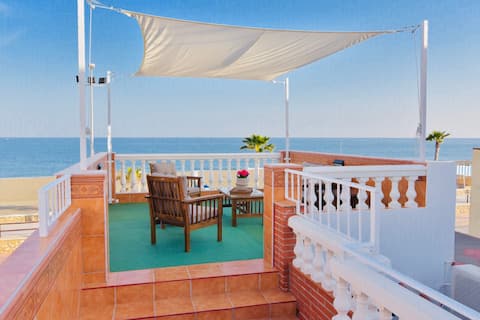 Golden Oasis at the beach Torre del Mar