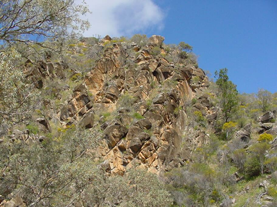 The rugged Saunders Gorge