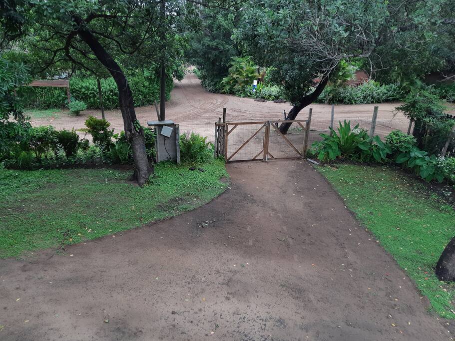 Garden and street view entrance