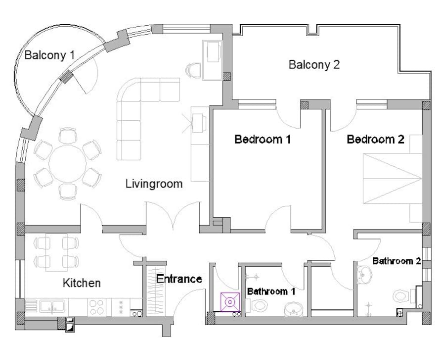 Plan of the apartment