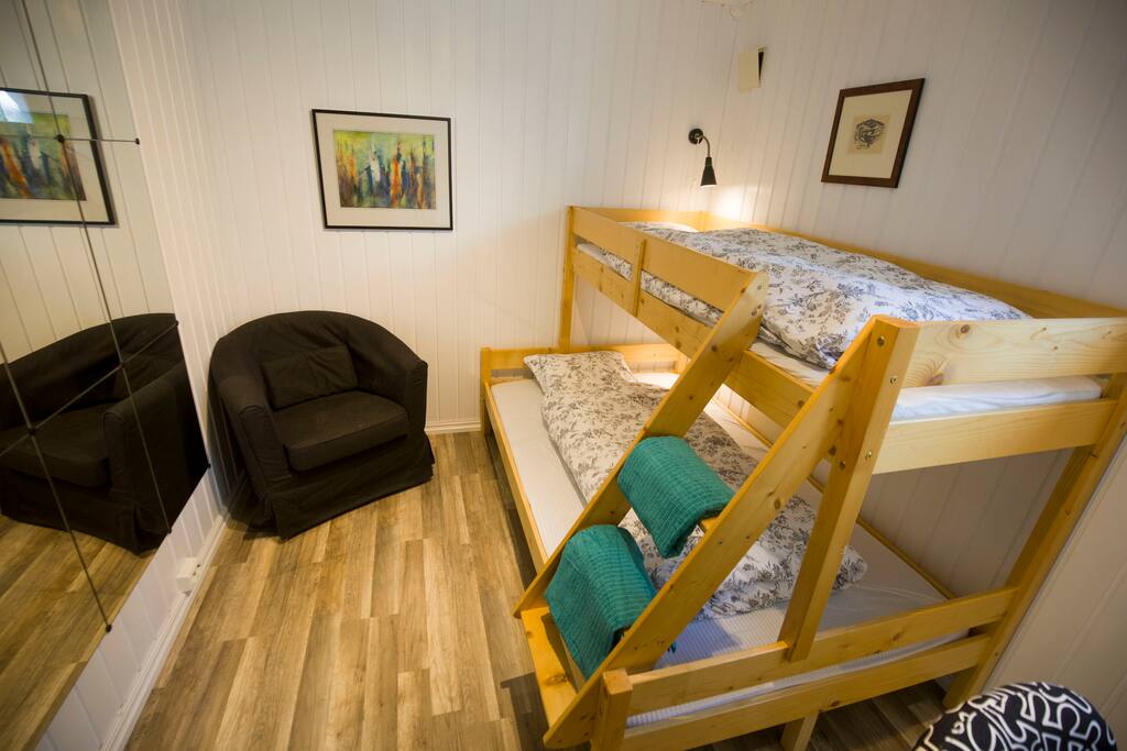 Bunk bed. The bottom is 120cm, and the top bed is 75cm wide.