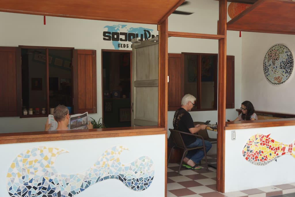 Sojourn Beds & Cafe entrance