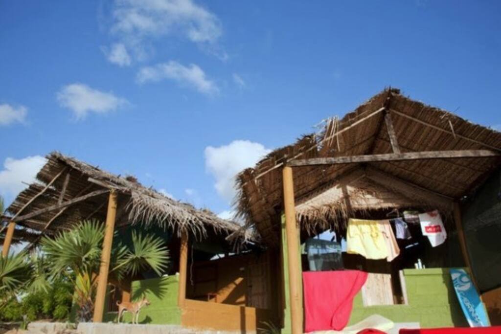 The standard bungalows are half open