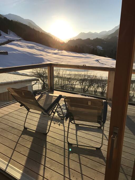 Abendsonne vom Gästebalkon aus