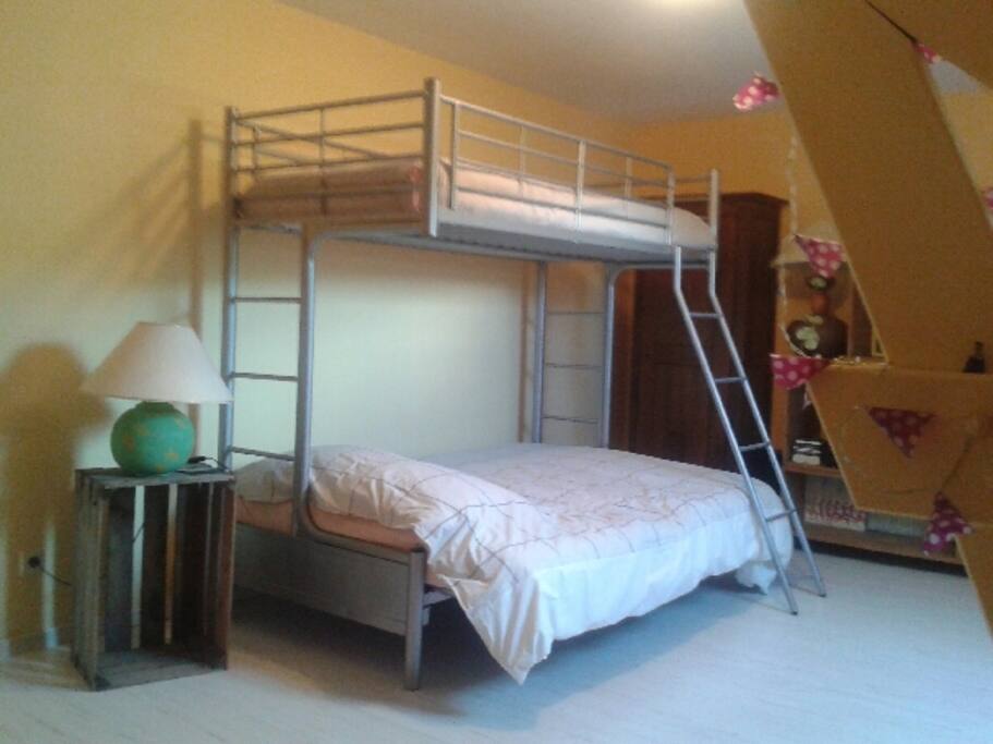 chambre lit double +lit simple