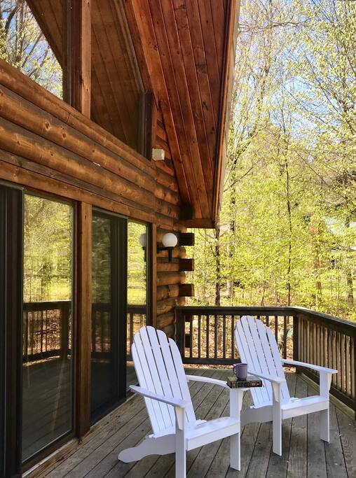 Enjoy your morning coffee on the porch