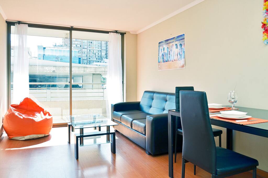 The big living room with terrace.