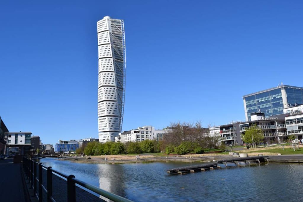 Turning Torso just behind the corner