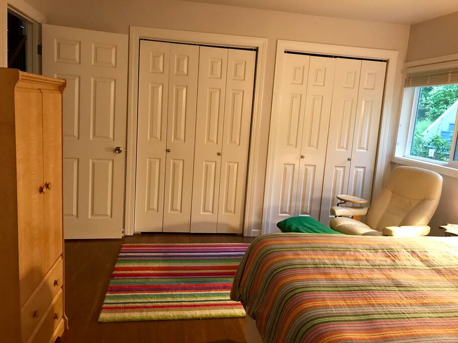 Large double closets