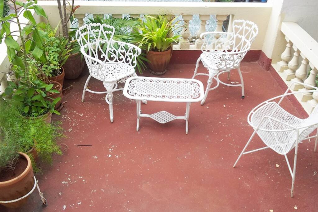 Terraza privada de la habitación