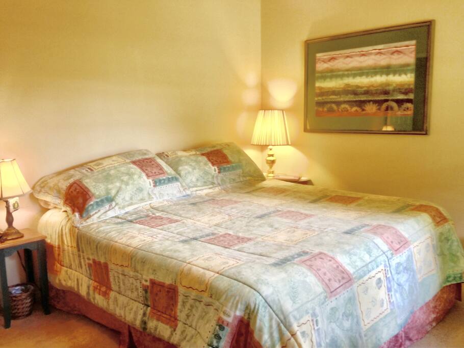 King-size bed.