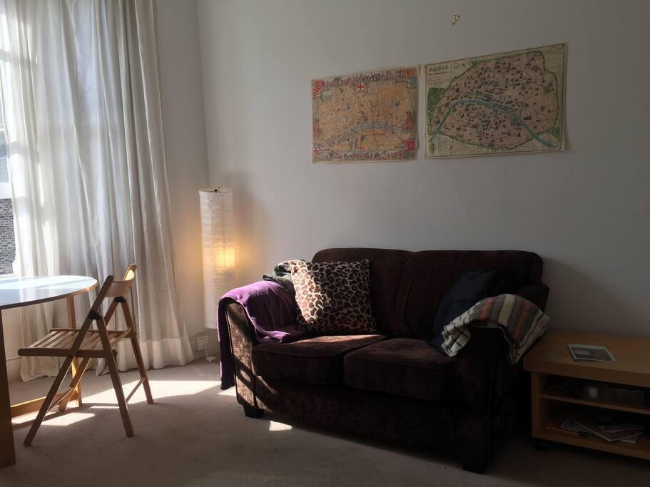 A loveseat with character