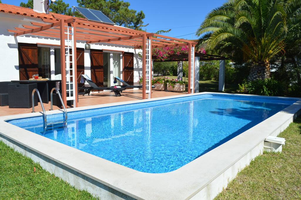 Walk out of the living room and master bedroom onto the private and secluded sun terrace with loungers...