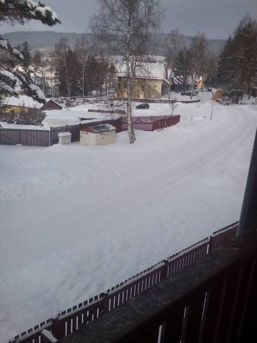 Blick vom Balkon