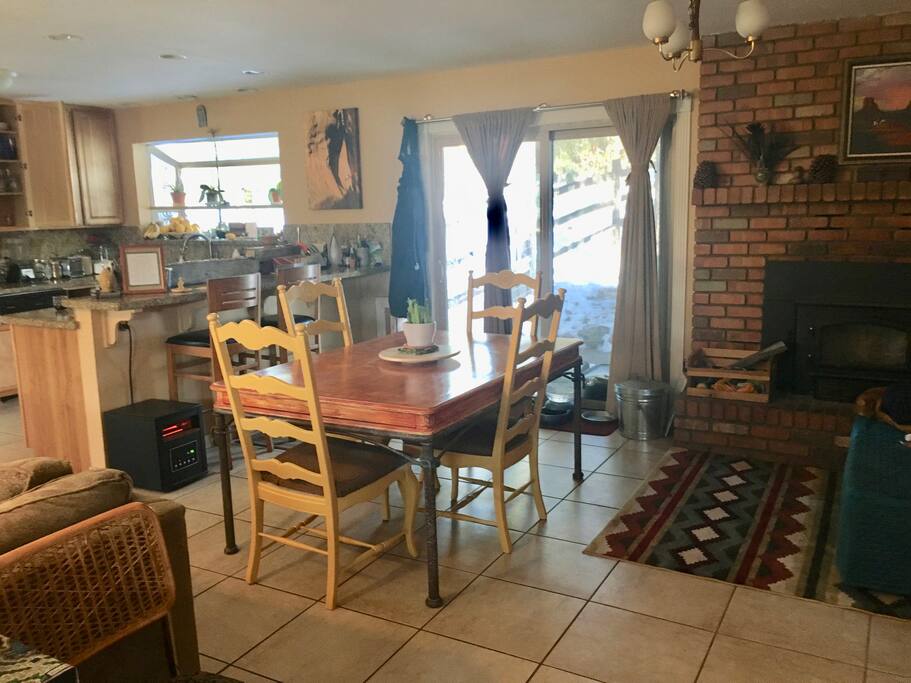 The living room (this is a shared space with guests).