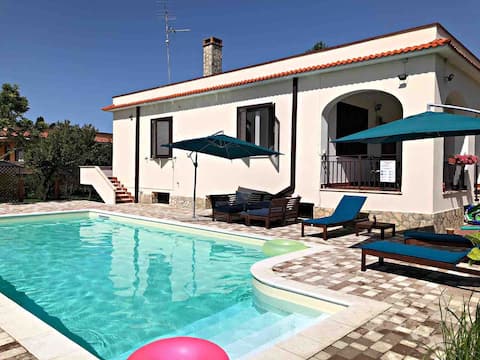 beautiful villa with large garden