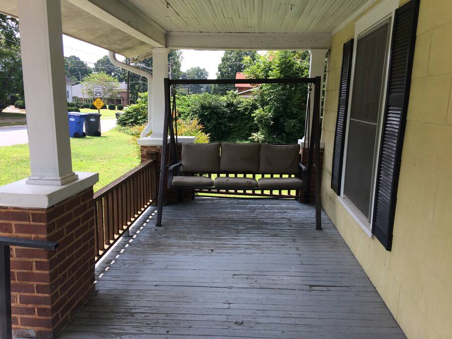Front Porch with Swing