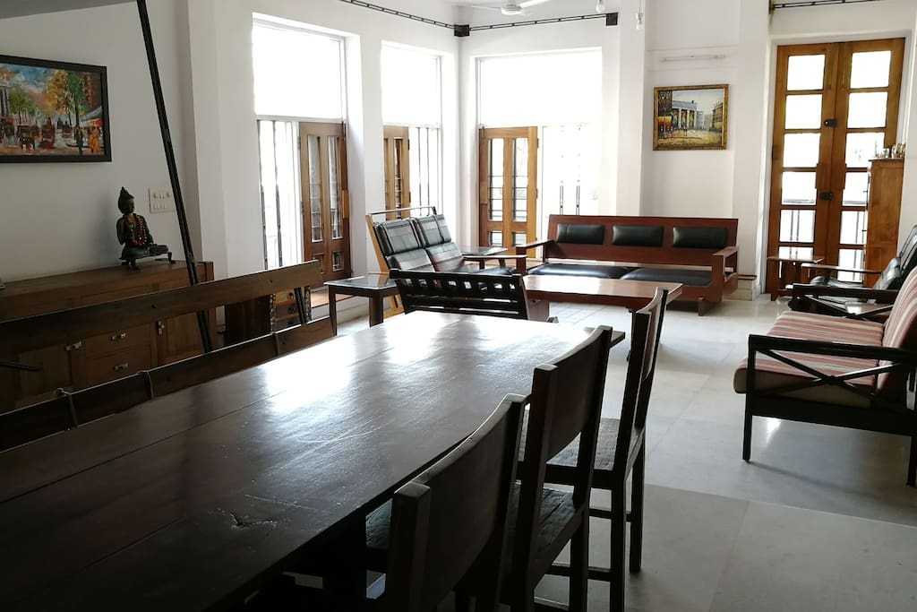 Dining and living space