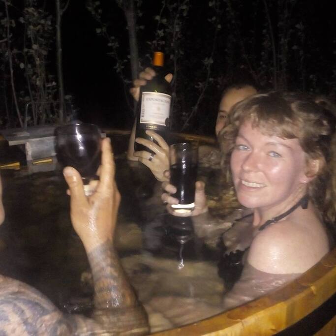 Gente de Australia en las hot tubs